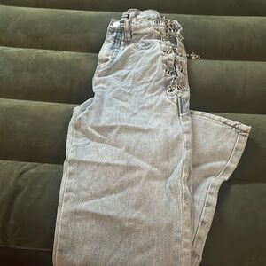 fashion nova chain side pants